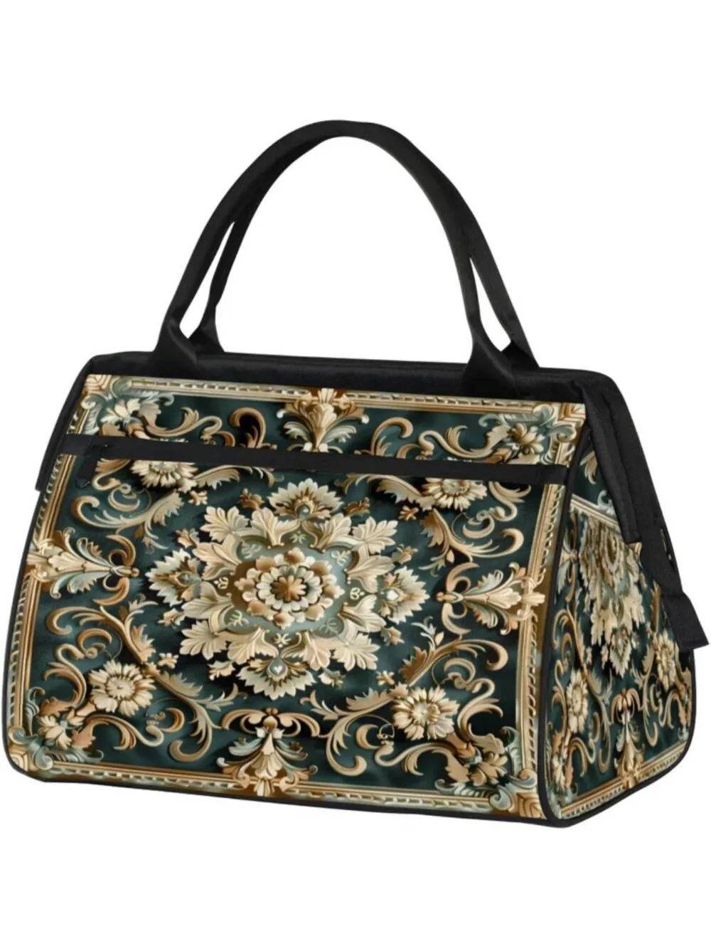 Vintage Waterproof Weekender Bag - Lightweight Travel Duffel for Gym, Yoga